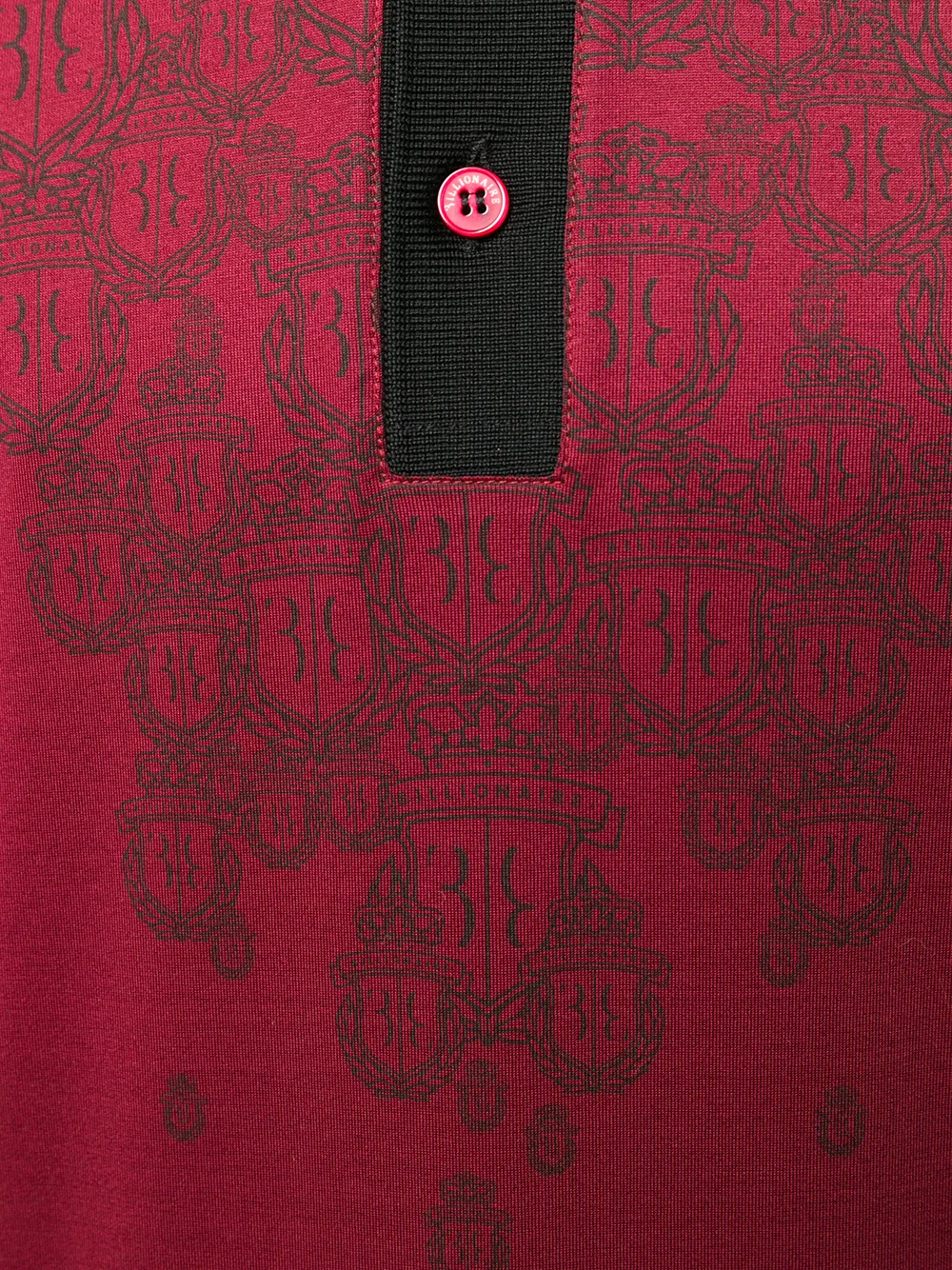 Billionaire Poloshirt met wapenschild Rood