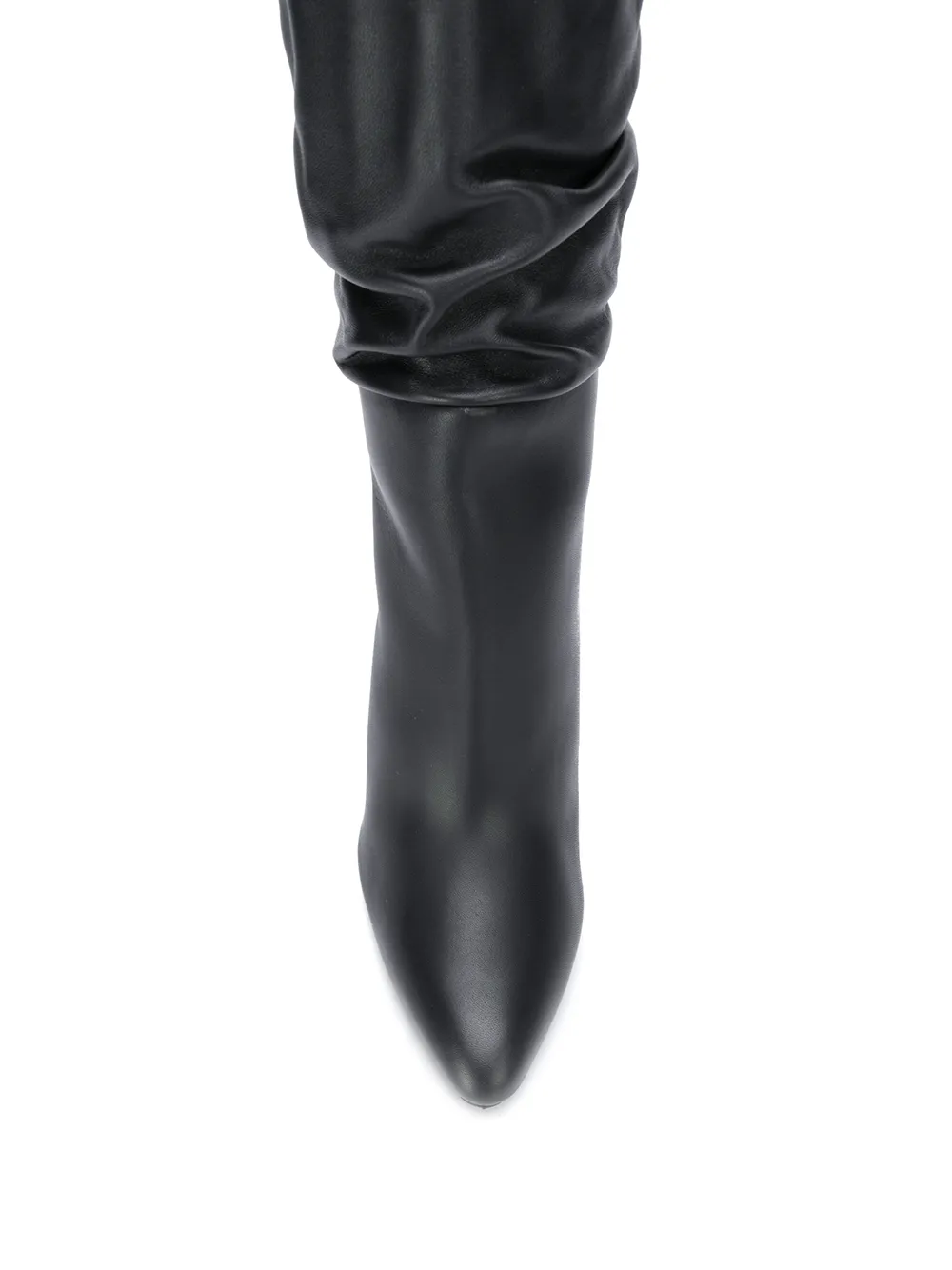 TOM FORD ruched calf high boots Black