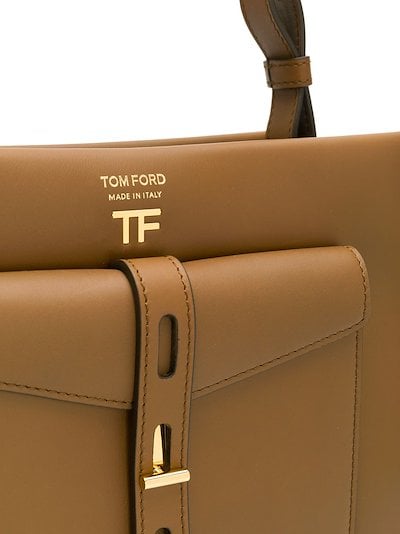TOM FORD small Hollywood tote bag brown | MODES