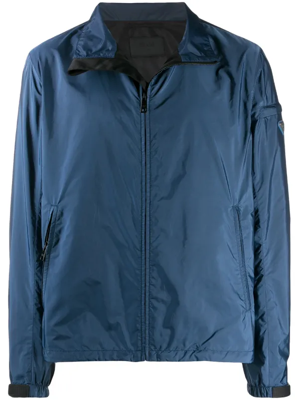 high collar windbreaker