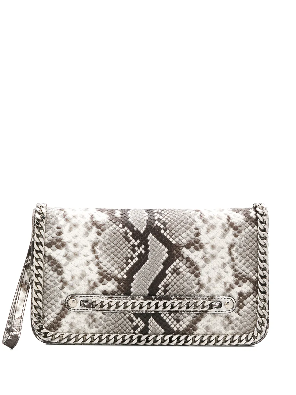 Casadei Clutch snakeskin print clutch bag