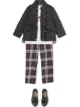 الصورة 2 من Burberry Kids جاكيت مبطنة بتصميم المعين