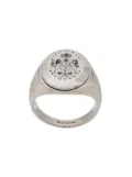 Alexander McQueen engraved signet ring - Silver