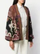 Etro embroidered draped cardigan