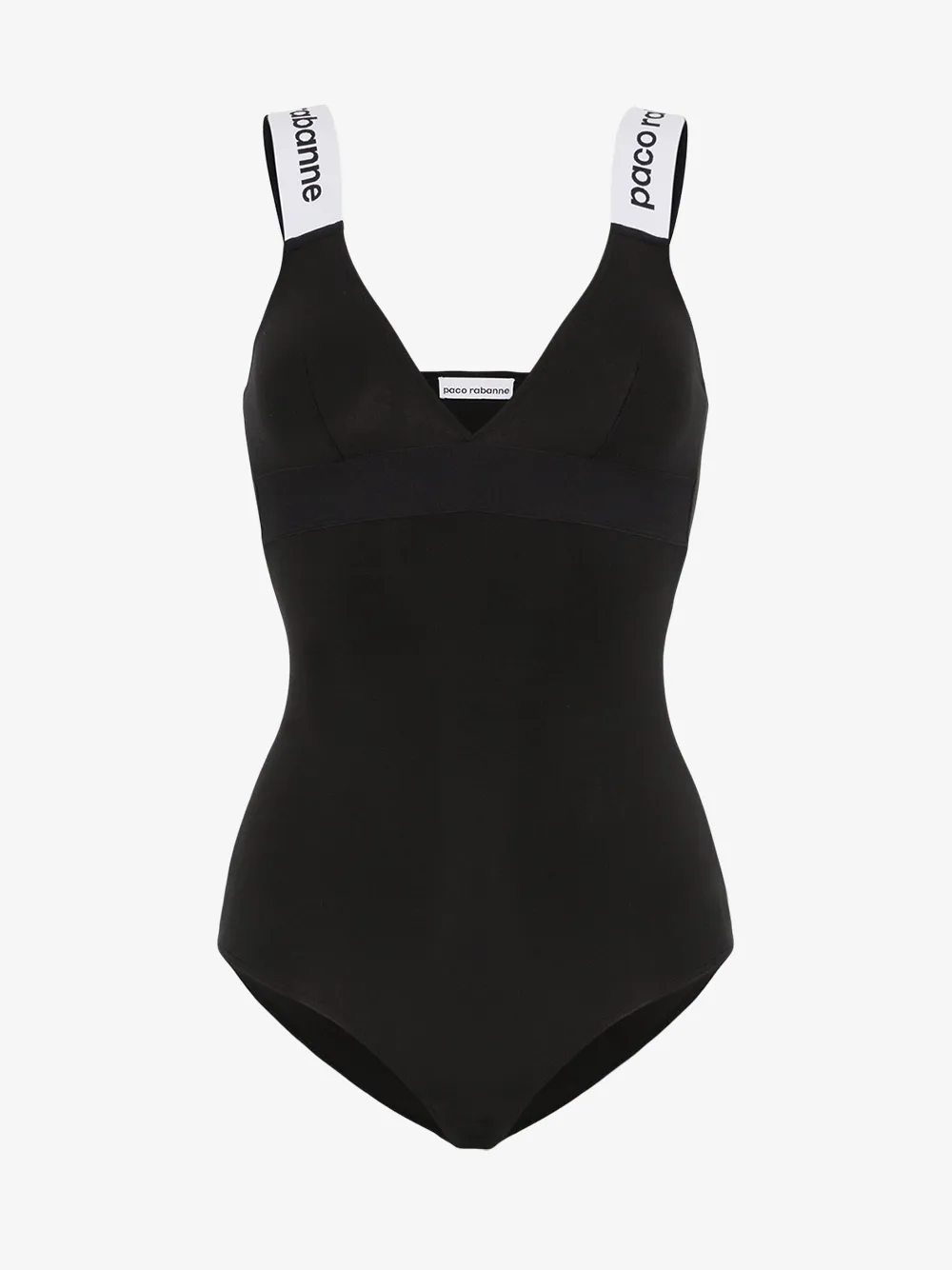 Paco Rabanne Suits PACO RABANNE LOGO STRAP ONE-PIECE SWIMSUIT