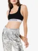 Paco Rabanne logo-band sports bra