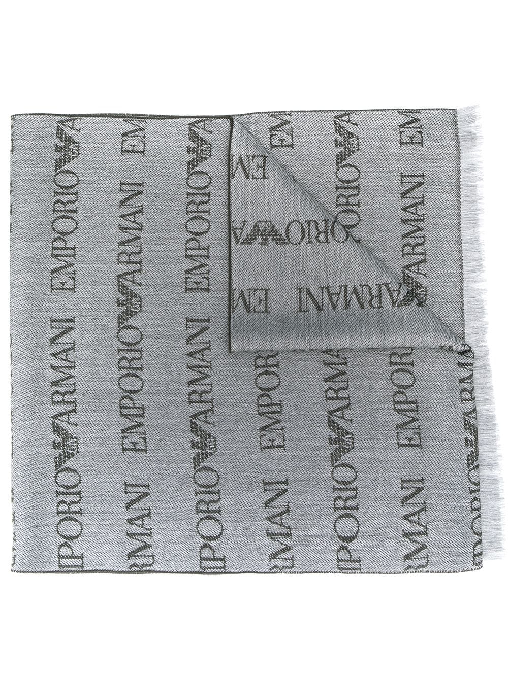 фото Emporio armani шарф с вышитым логотипом