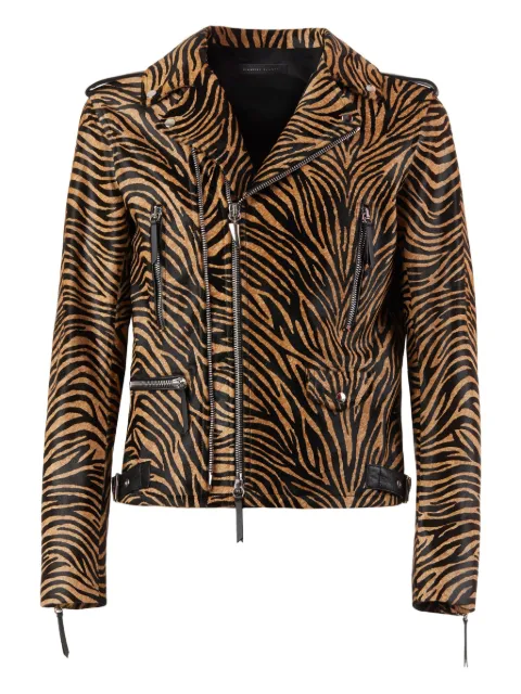 Giuseppe Zanotti Kian animal-print biker jacket