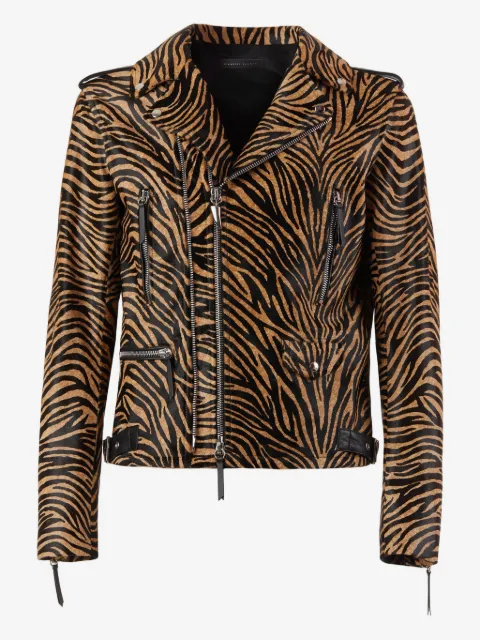 Giuseppe Zanotti Kian animal-print biker jacket