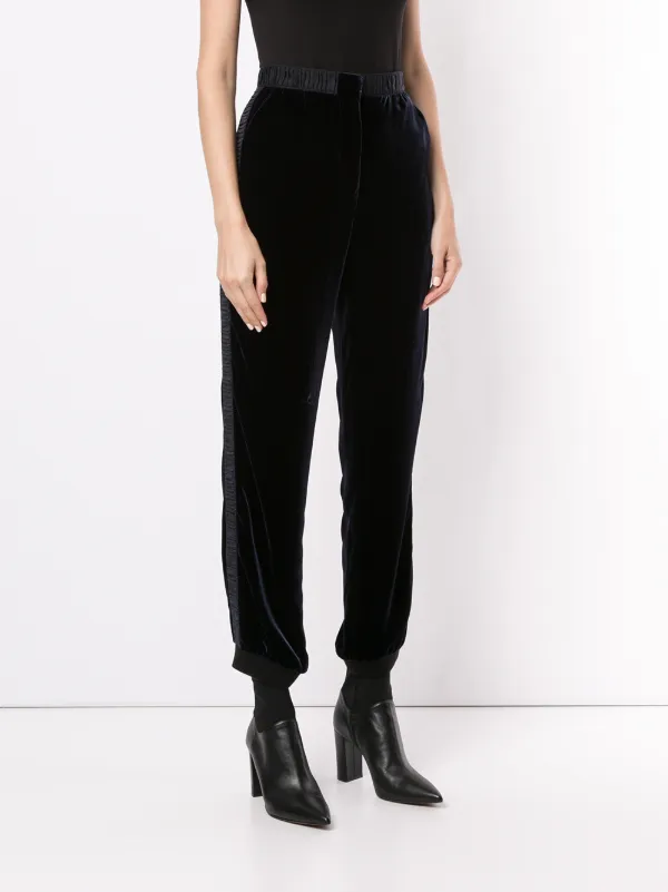 Shop Giorgio Armani elasticated velvet 