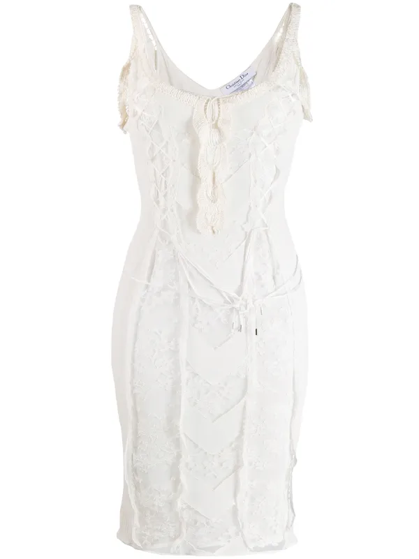 christian dior white dress