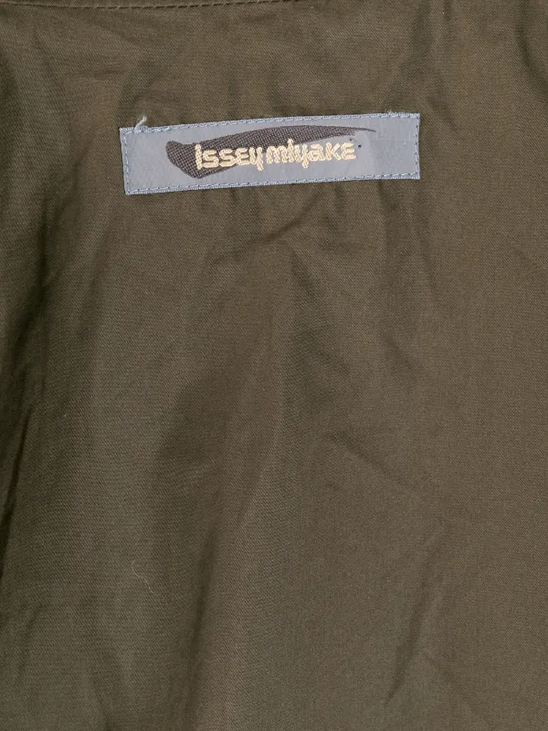 Issey Miyake Pre-Owned 1980s Oversized Trench Coat | Green | FARFETCH