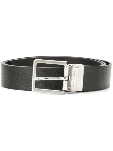 Emporio Armani classic square buckle belt