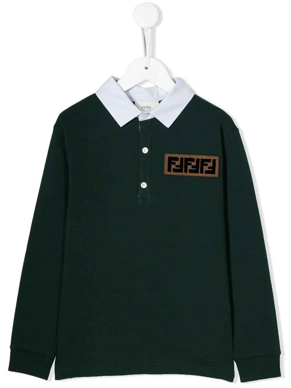 Fendi Kids рубашка-регби с логотипом Fendi Kids рубашка-регби с логотипом