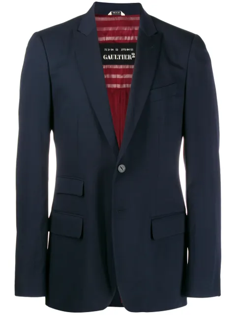 Jean Paul Gaultier Pre-Owned blazer con solapa de muesca