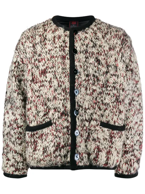 Jean Paul Gaultier Pre-Owned chunky knit collarless jacket