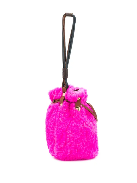 MARNI BINDLE SHEARLING BUCKET BAG