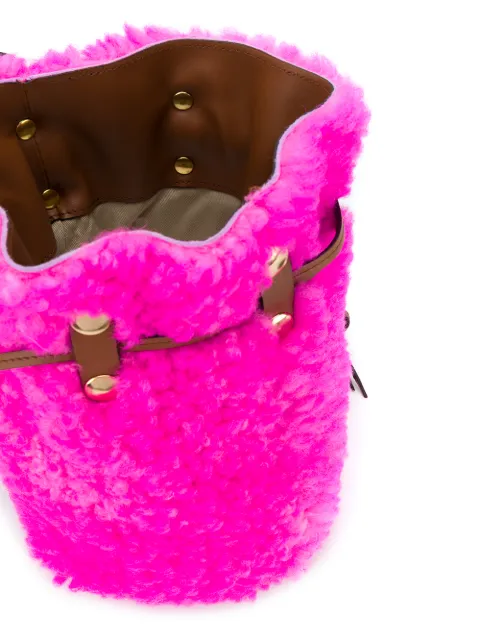 MARNI BINDLE SHEARLING BUCKET BAG