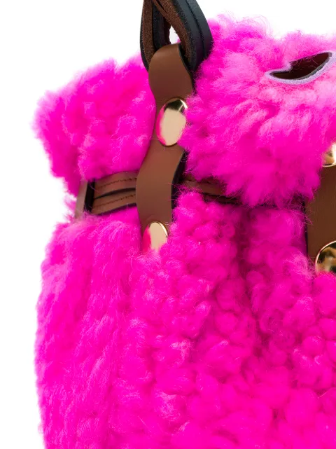 MARNI BINDLE SHEARLING BUCKET BAG