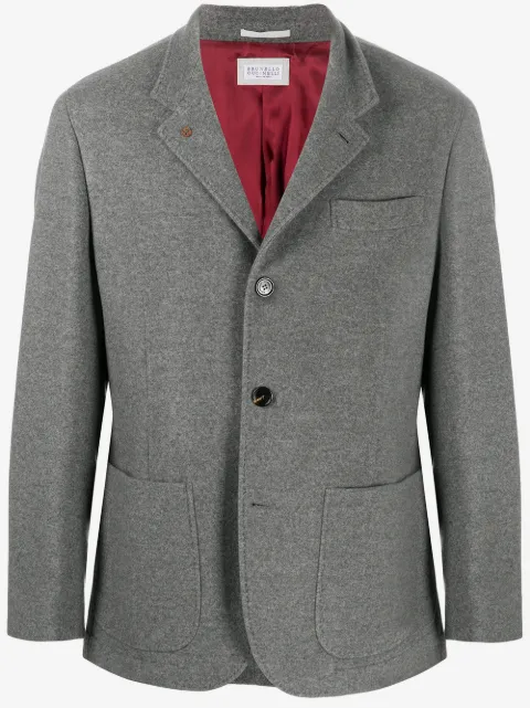 Brunello Cucinelli boxy fit button down jacket