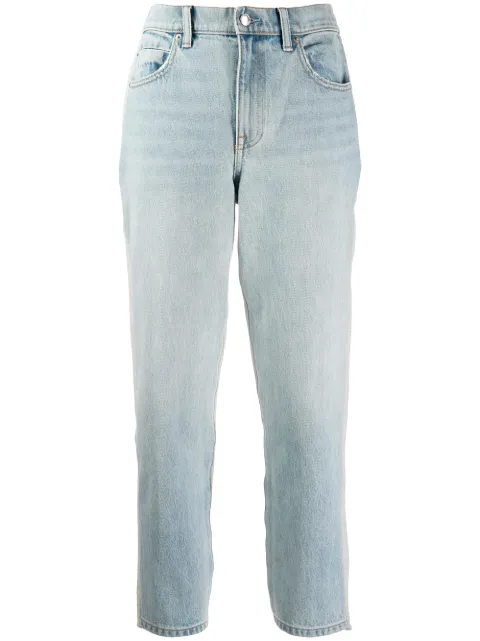alexander wang blue and black denim cargo jeans