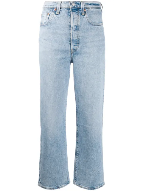 Levi's cropped straight leg jeans