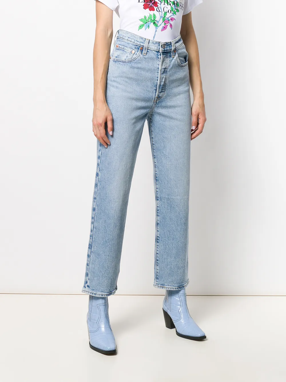 Levi's Straight jeans Blauw