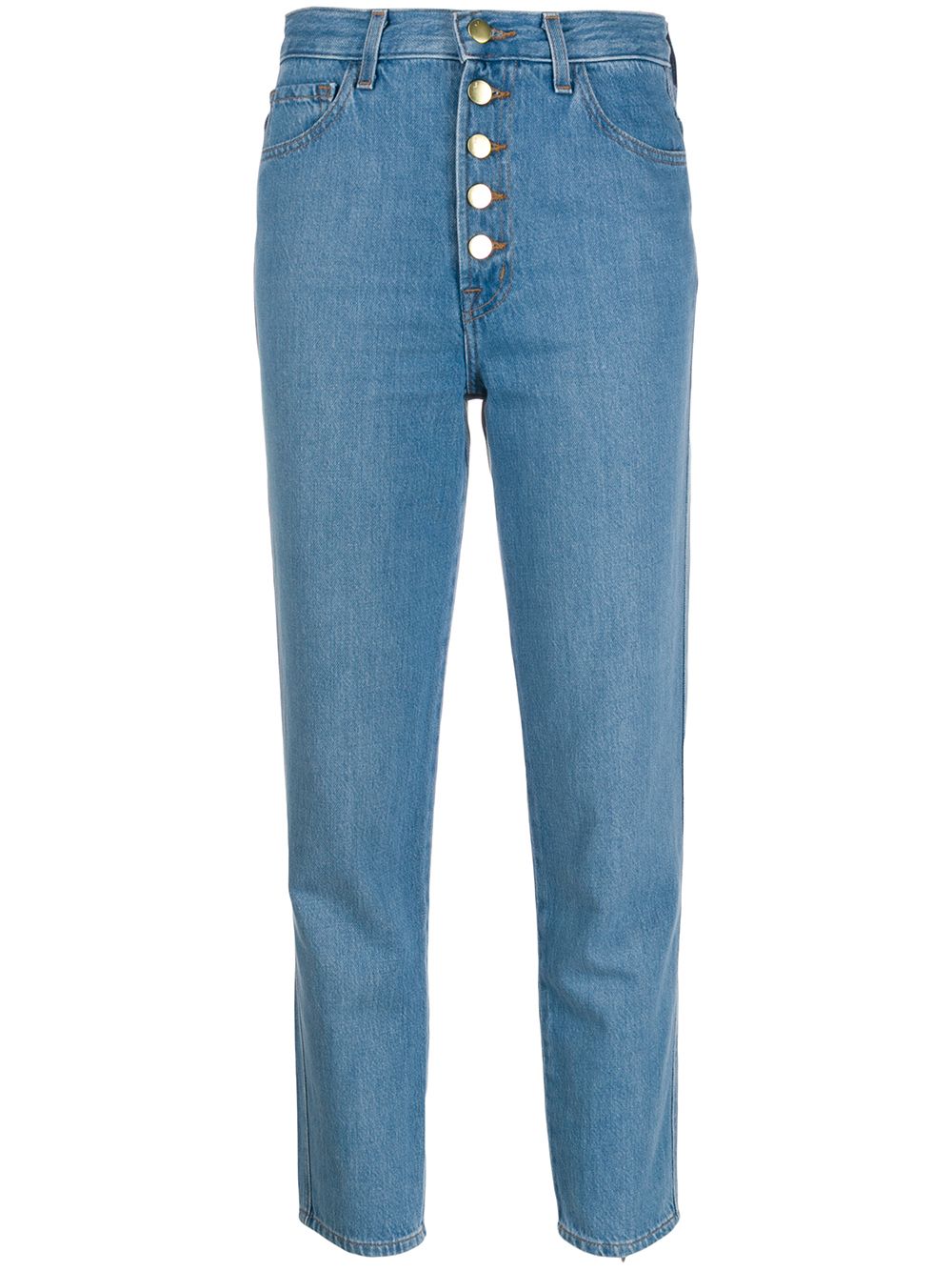 Shop J Brand High Waisted Jeans In Blue