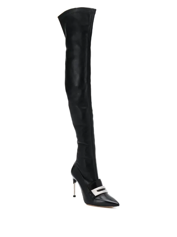 alexander mcqueen thigh high boots