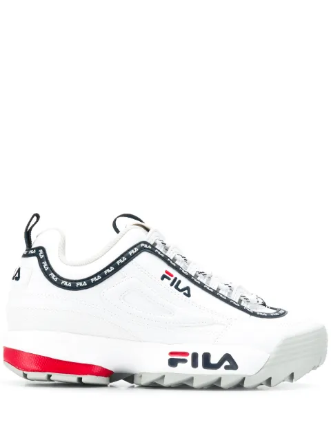fila platform sneakers white