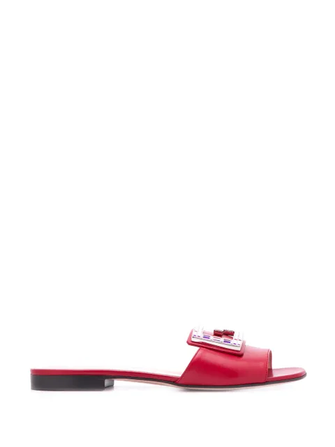 GUCCI EMBELLISHED G FLAT SANDALS