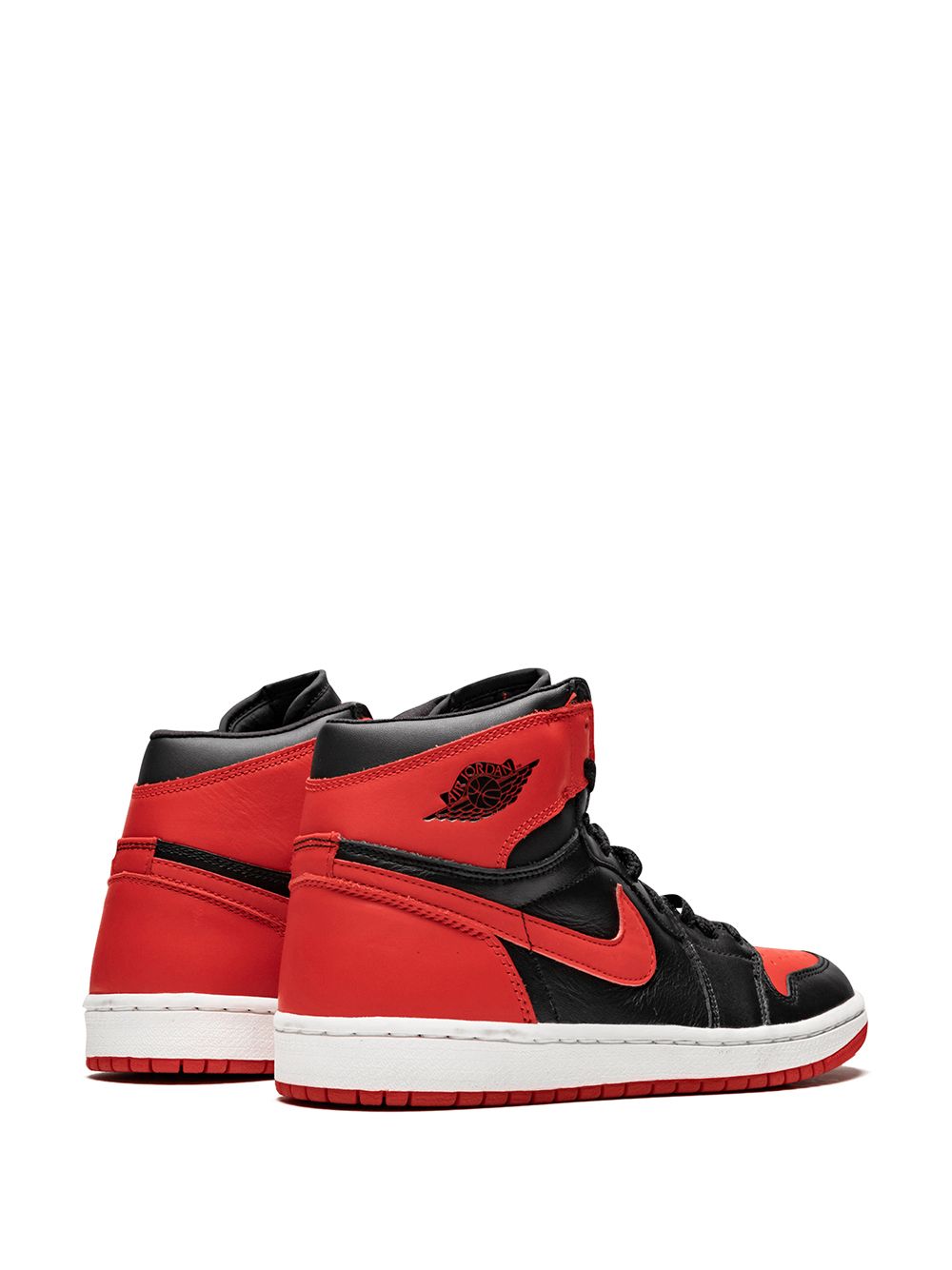 Shop Jordan Air  1 Retro "bred 01'" Sneakers In Black
