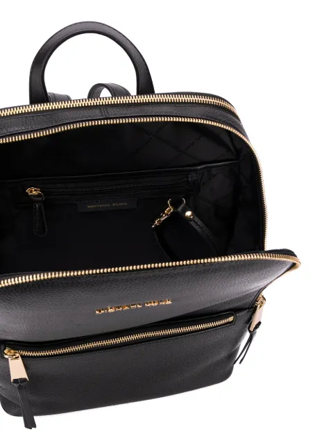 Toby medium pebbled leather backpack top