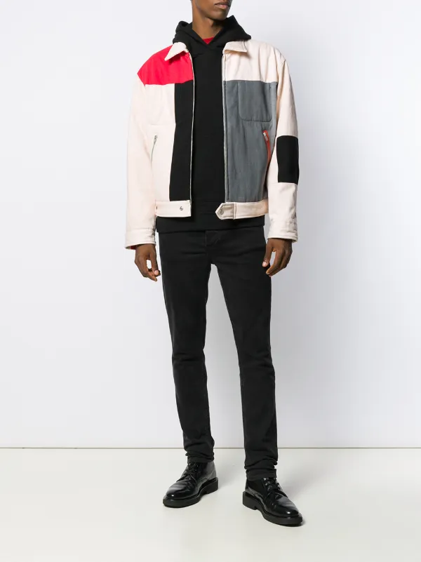 bomber with red tag