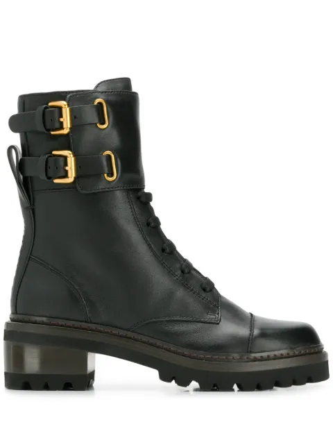 chloe combat boots