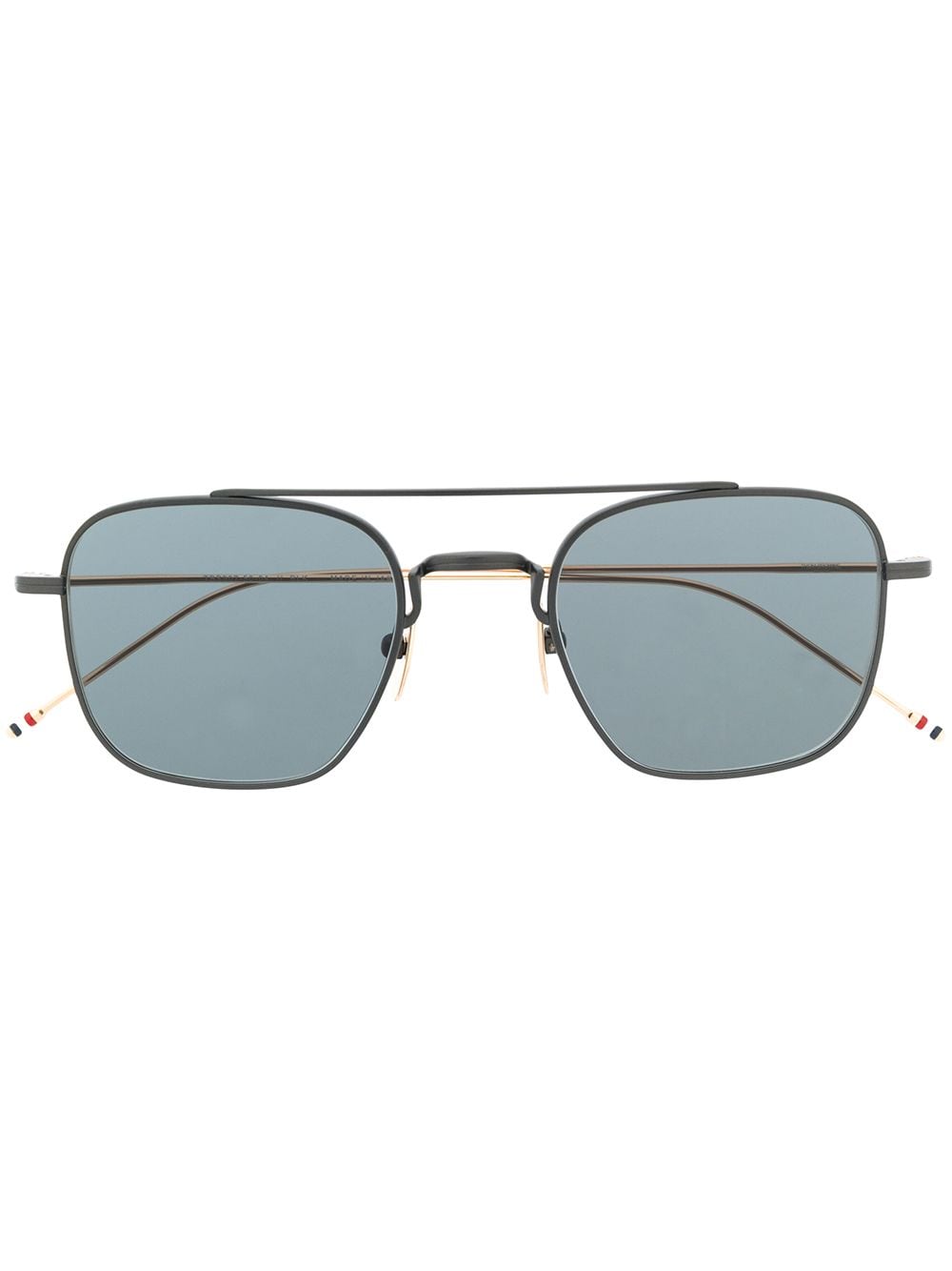 фото Thom browne eyewear солнцезащитные очки-авиаторы в квадратной оправе