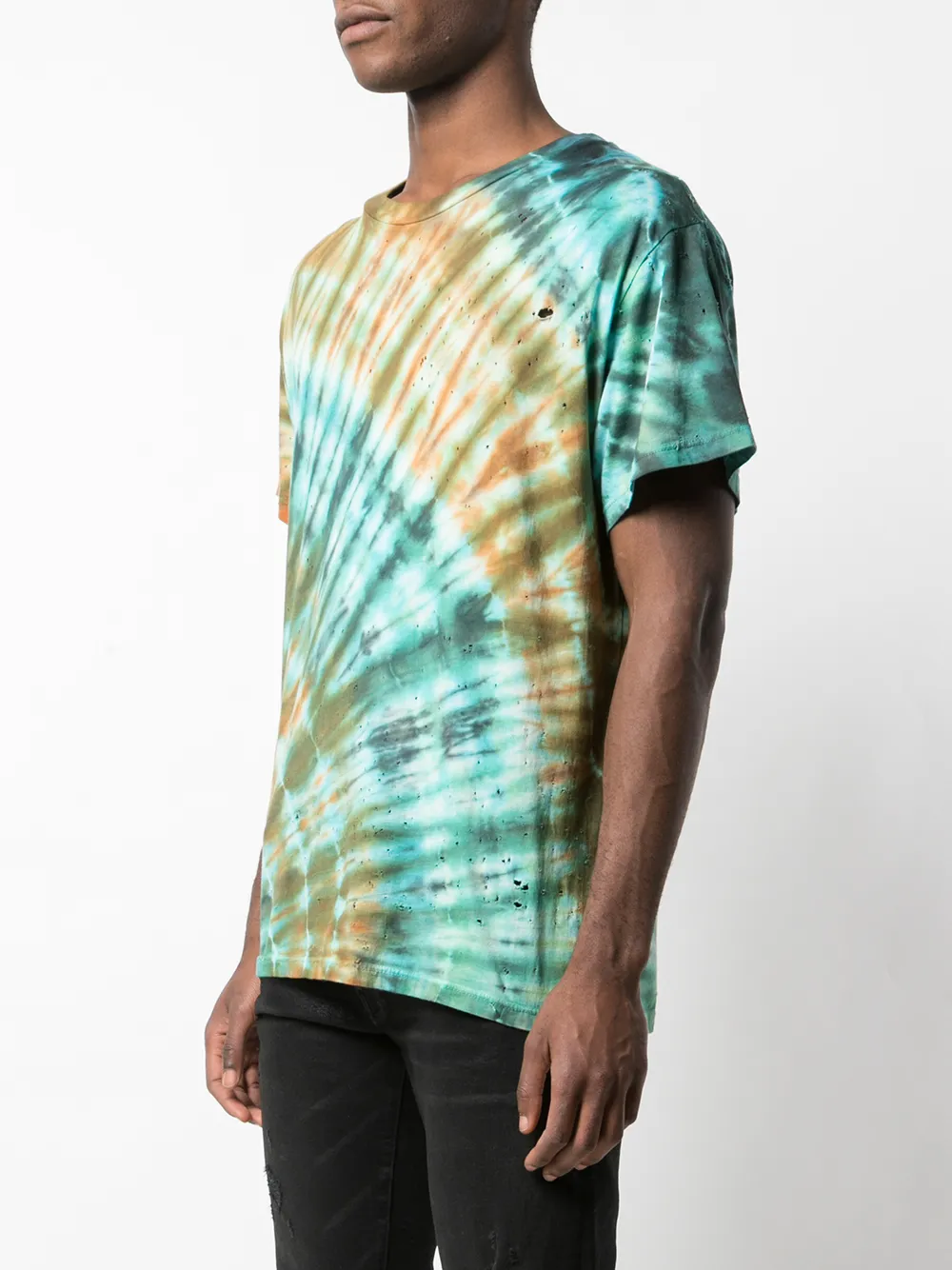 AMIRI T-shirt met tie-dye Blauw