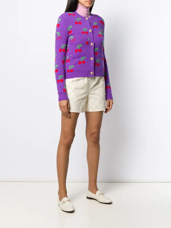gucci cherry cardigan