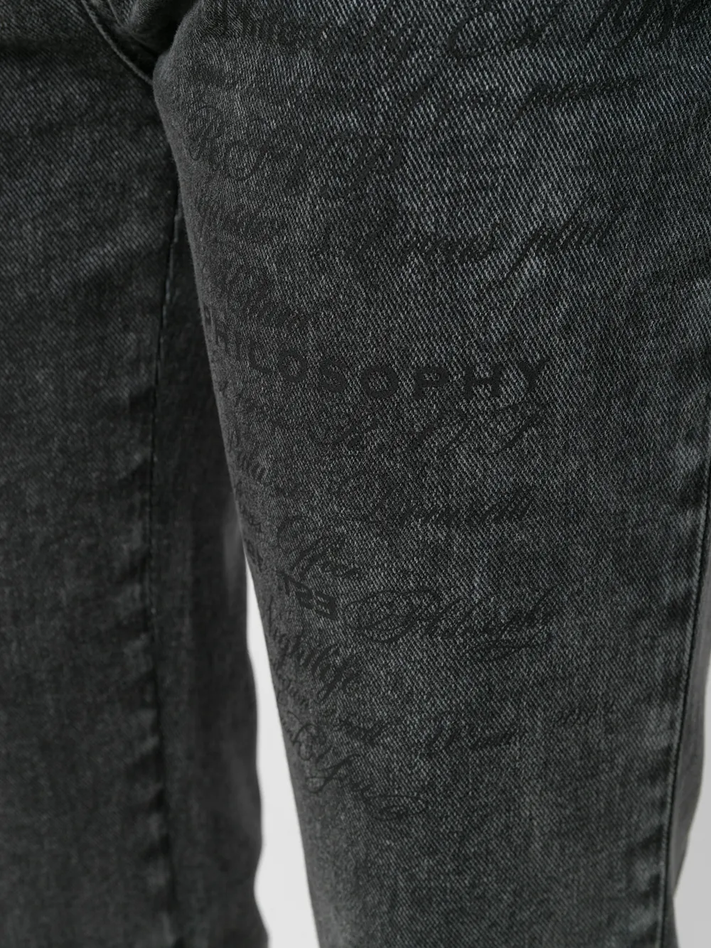 Philosophy Di Lorenzo Serafini Cropped denim jeans Grijs