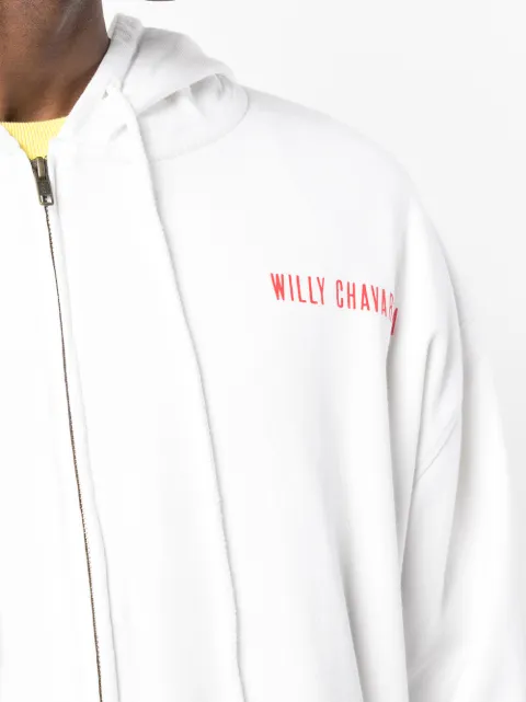 Willy Chavarria Buffalo Zip-Up Hoodie | Farfetch.com
