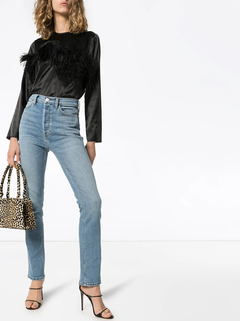 RE DONE Double Needle Skinny Jeans Farfetch