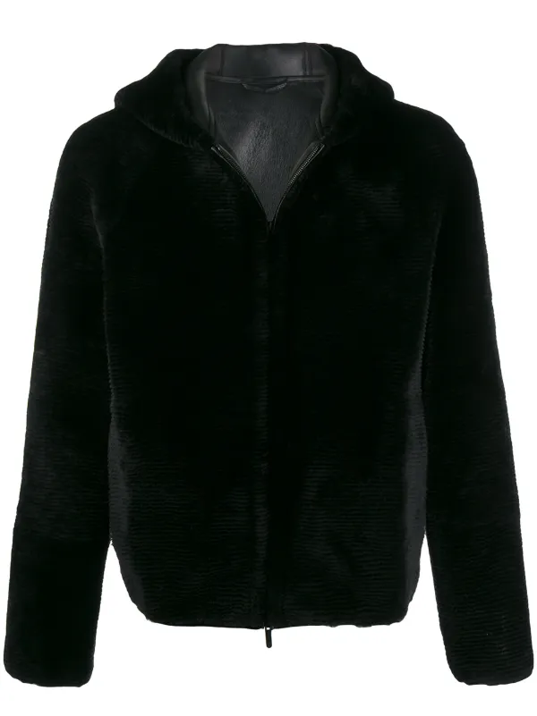 giorgio armani shearling jacket