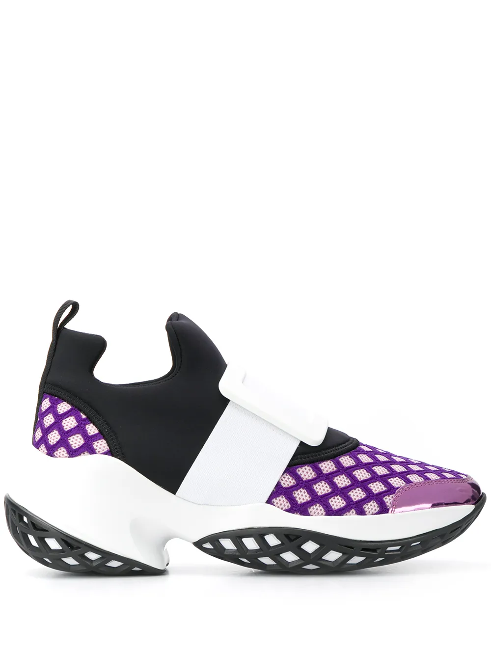Roger Vivier mesh panel sneakers | Purple | Image 1
