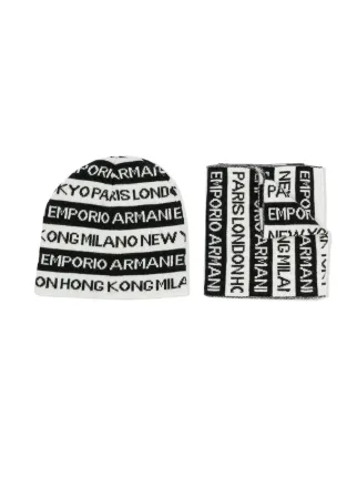 armani hat and scarf