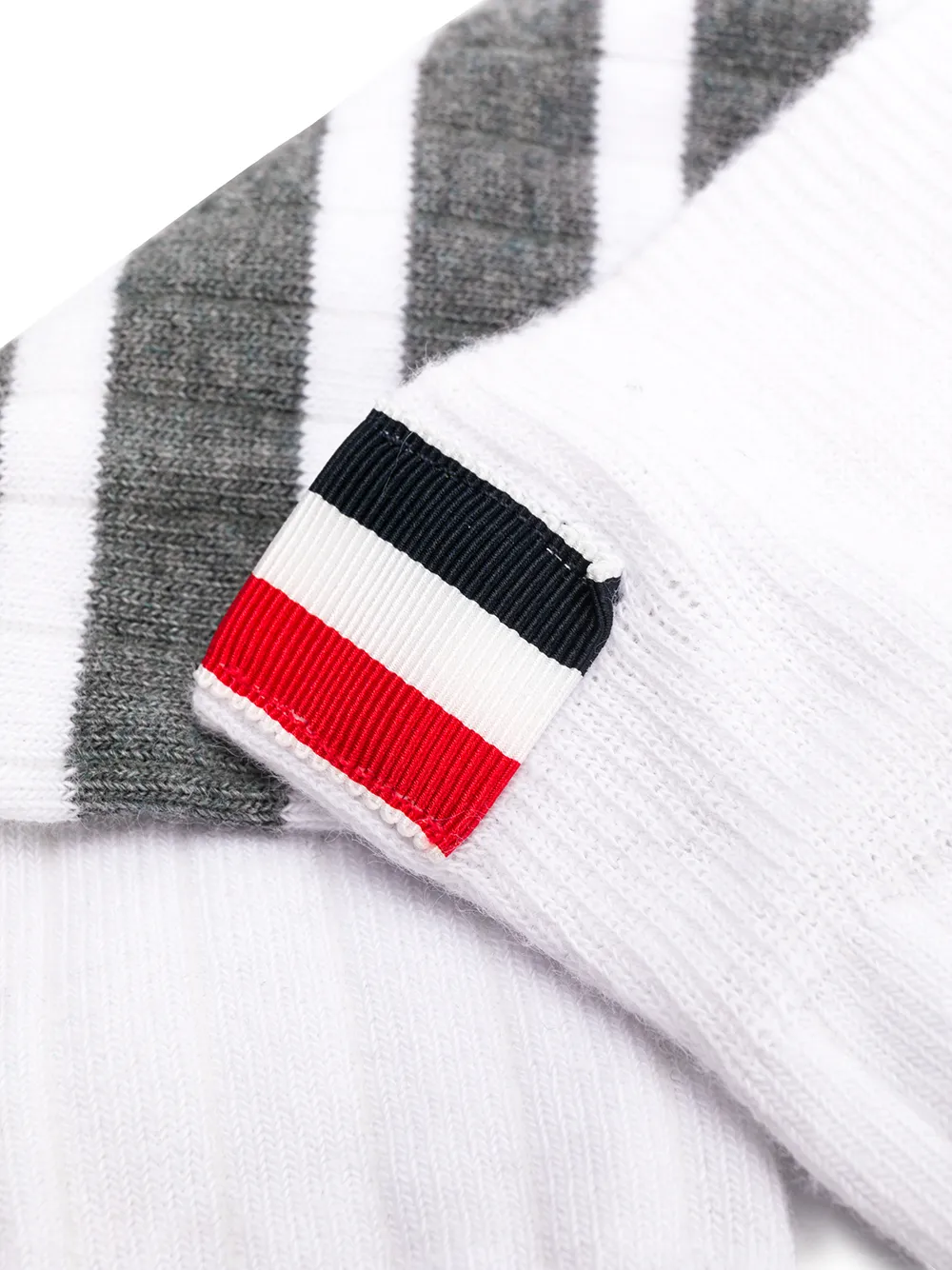 Thom Browne 4-bar Cotton Socks In White