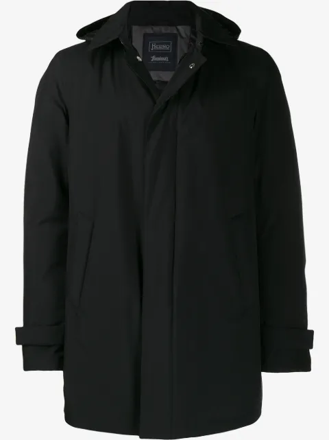 Herno detachable hooded coat