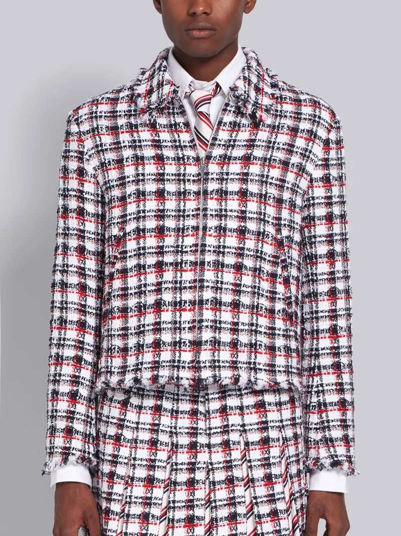 RWB Ribbon Tweed Classic Plaid Frayed 