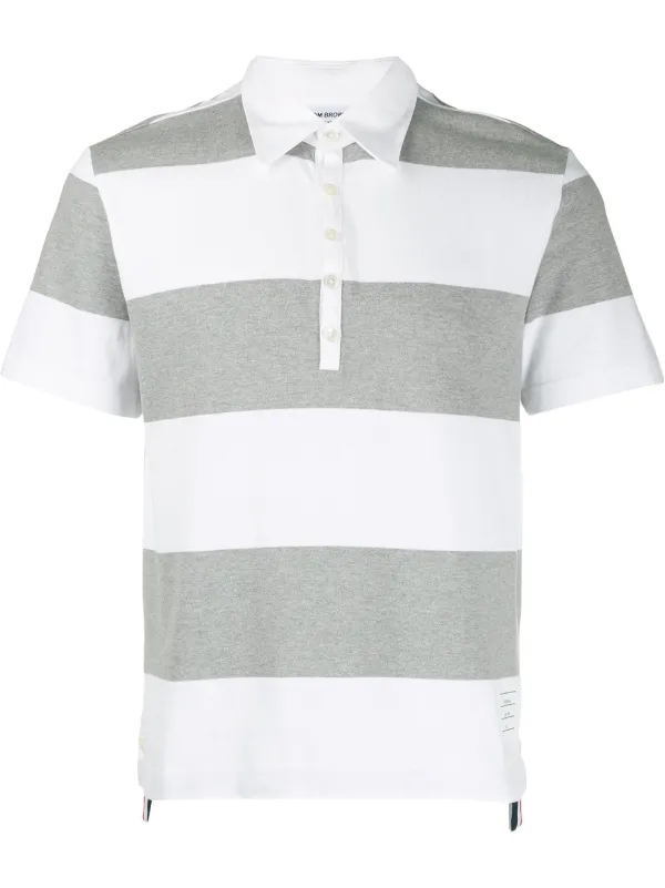 rugby stripe polo