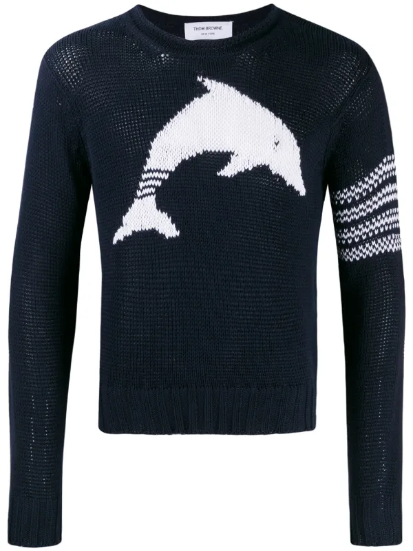 thom browne dolphin sweater