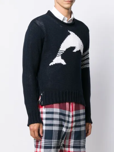 thom browne dolphin sweater